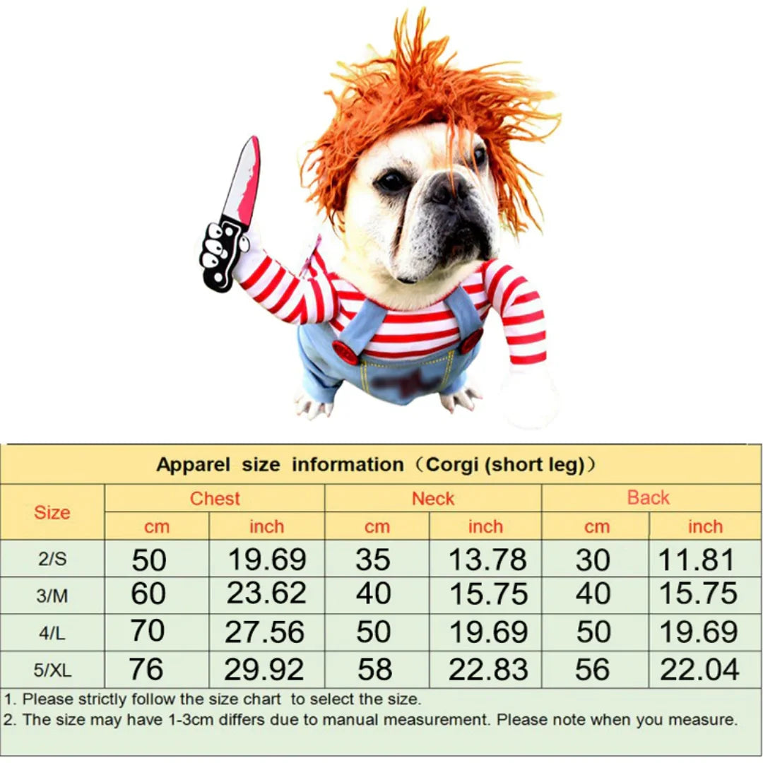 Dog/Cat Chucky Costume