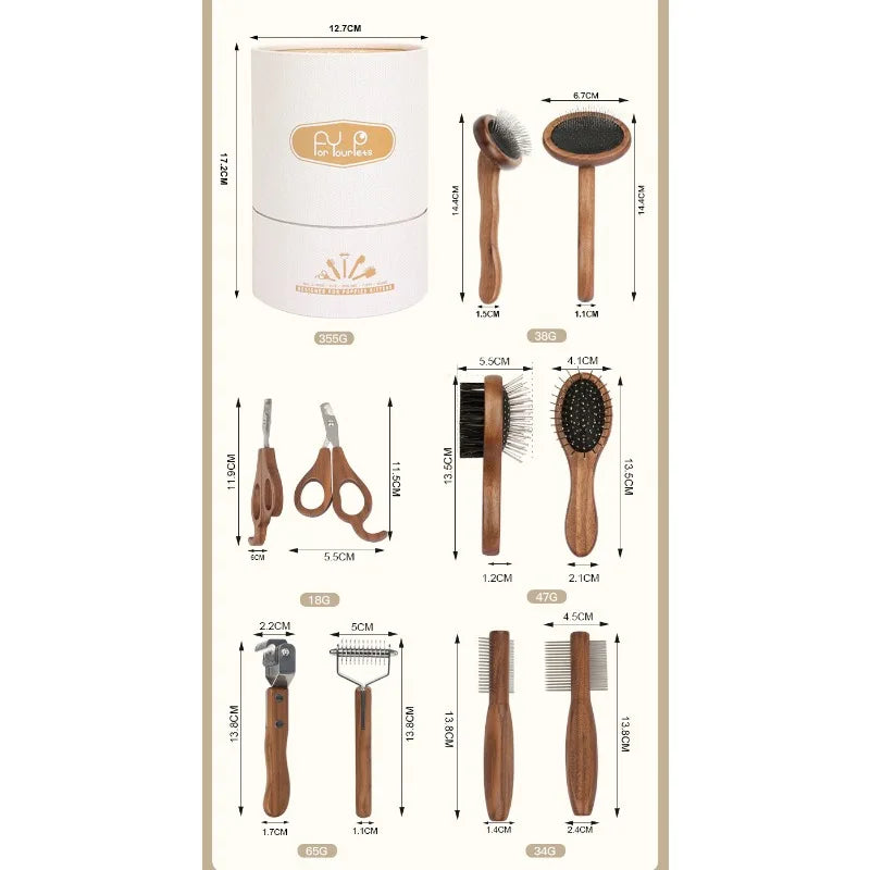 Cat Grooming Comb Set