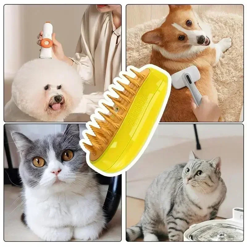 3-in-1 Cat Steam Brush